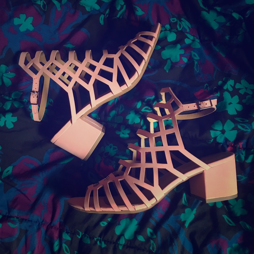 Women’s Baby Pink Cut Out Sandal